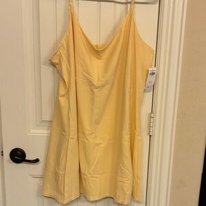 Abercrombie & Fitch Strapless Yellow Dress